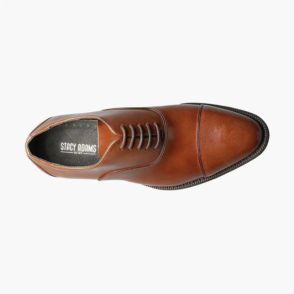 Stacy Adams KORDELL Cap Toe Oxford Brown 9.5M